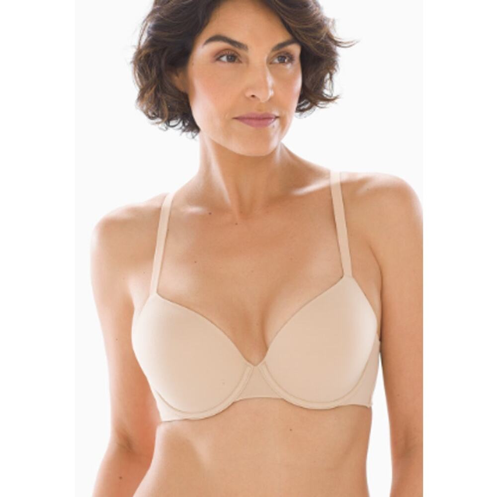 34B Soma Large Bra T-Shirt Full Coverage Underwire Smoothing Lightly Lined Tan